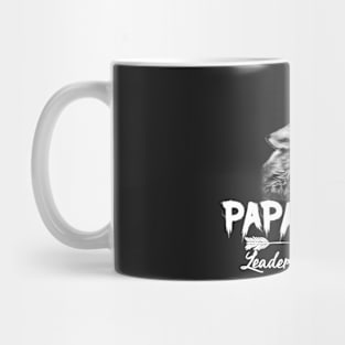 Mens Papa Wolf Shirt - Wolf Pack Family Dad T-Shir Mug